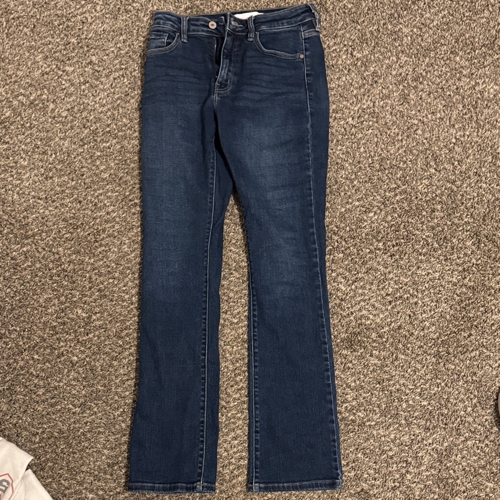 KanCan Dark Blue Straight Leg Women's Jeans